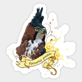 crested eagle Sticker
